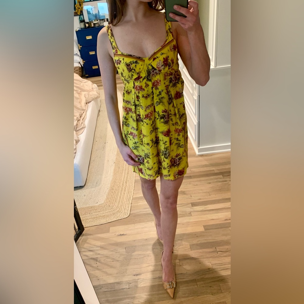 DESIGNER JEAN PAUL GAULTIER Floral Mini Underwire Dress